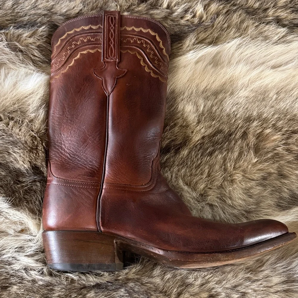 Lucchese Devin Tan Leather - Picture 2 of 8